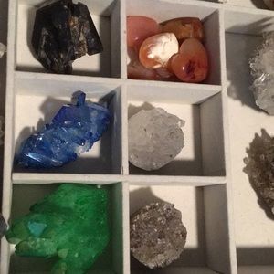 Carved Crystal and natural Crystal Clusters